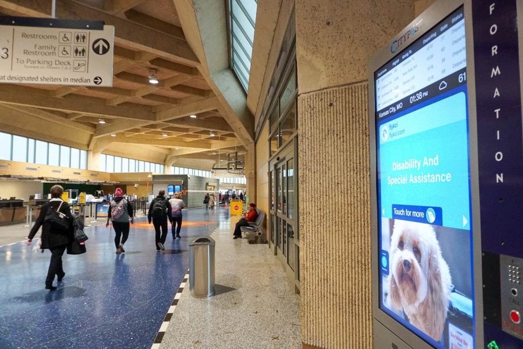 Kansas City International Airport Wayfinding and Directory Kiosks by REDYREF Interactive
