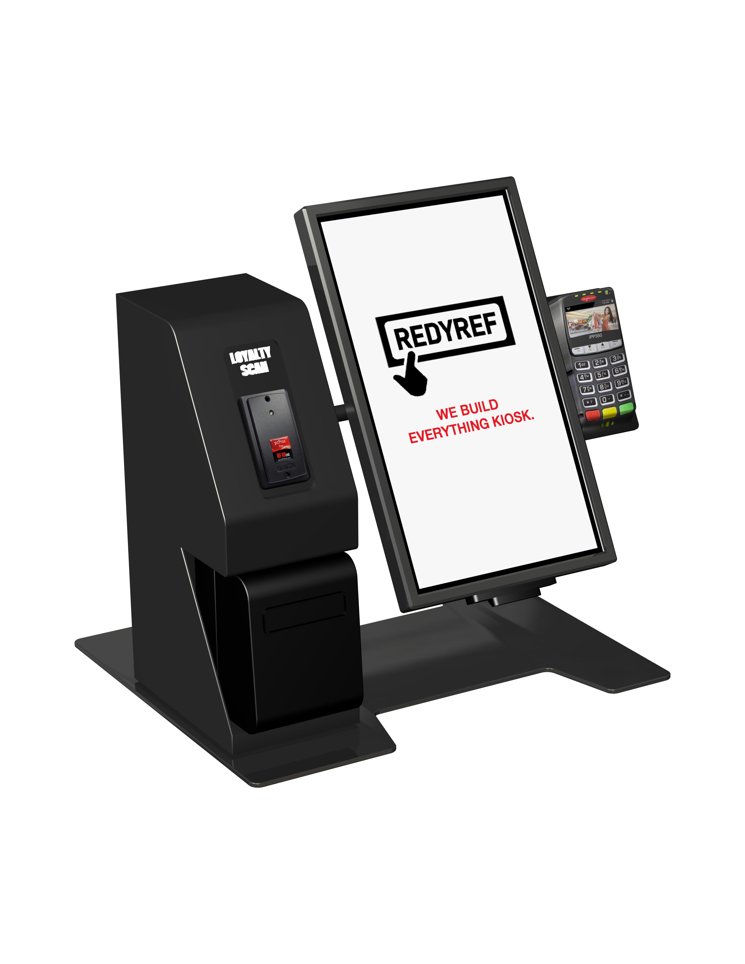 mounted digital QSR kiosk.