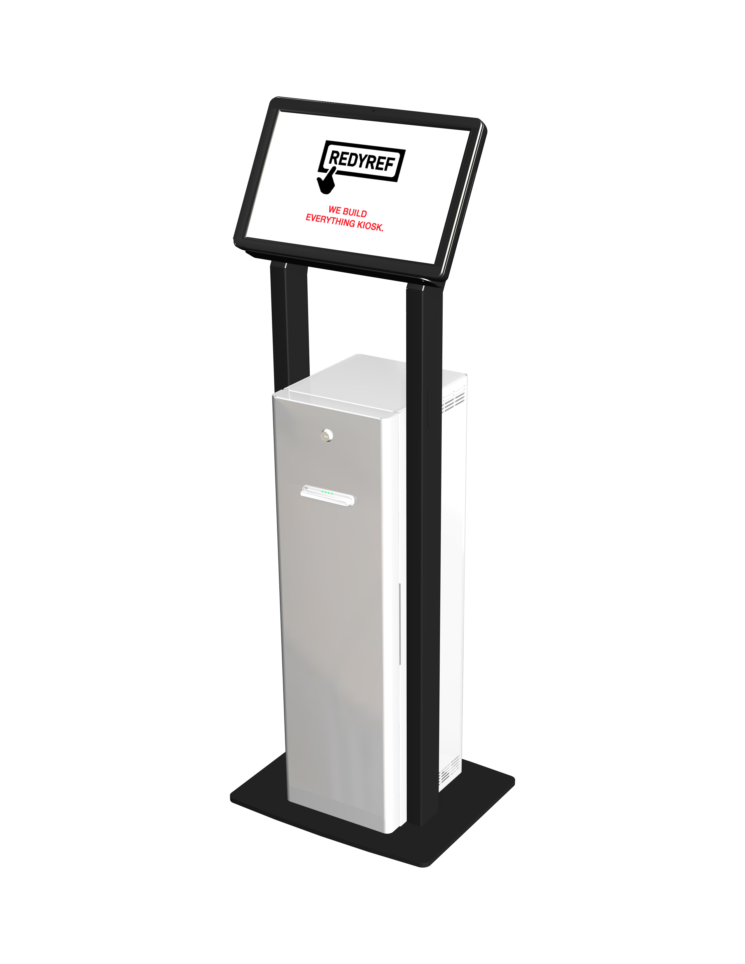 t-flex digital freestanding kiosk.