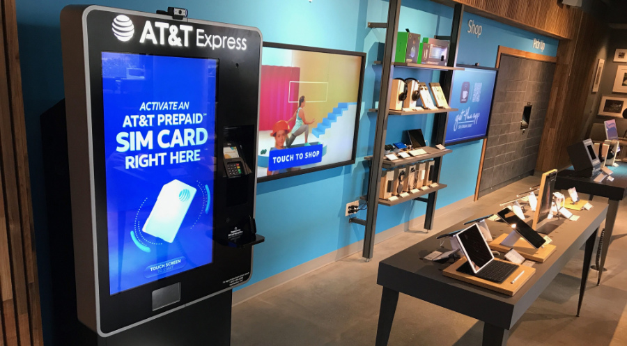 AT&T Express Retail SIM Card Dispensing Kiosk