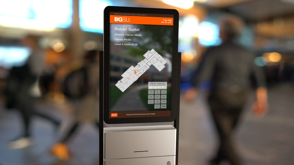 Bowling Green State University Digital Wayfinding Kiosk Directory