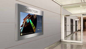 wall mounted digital interactive directory