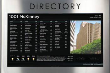 stainless steel digital directory