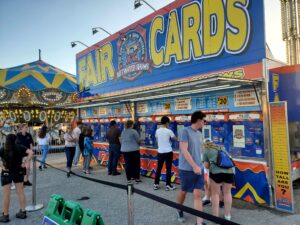 cash-to-card kiosks at carnival in mobile trailer