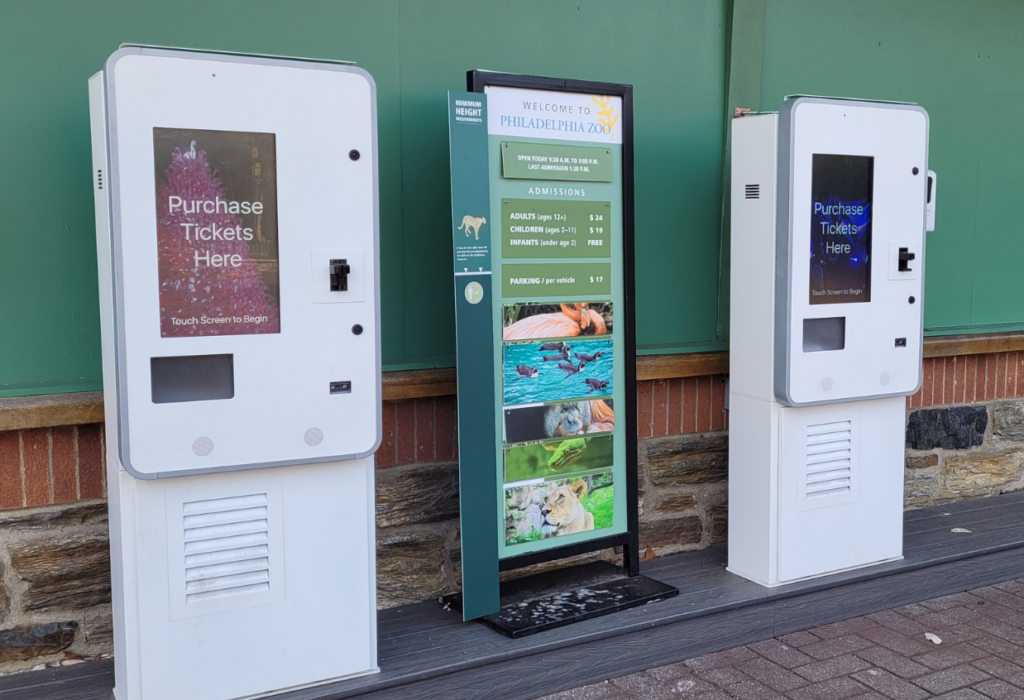 ticketing kiosk for conservatory
