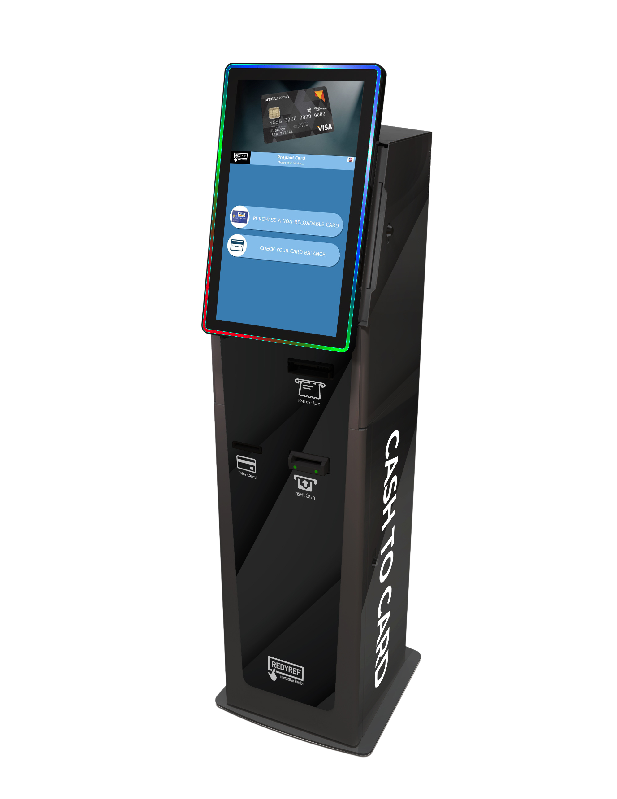 Cash-to-Card Kiosk / Reverse ATM from REDYREF Kiosks