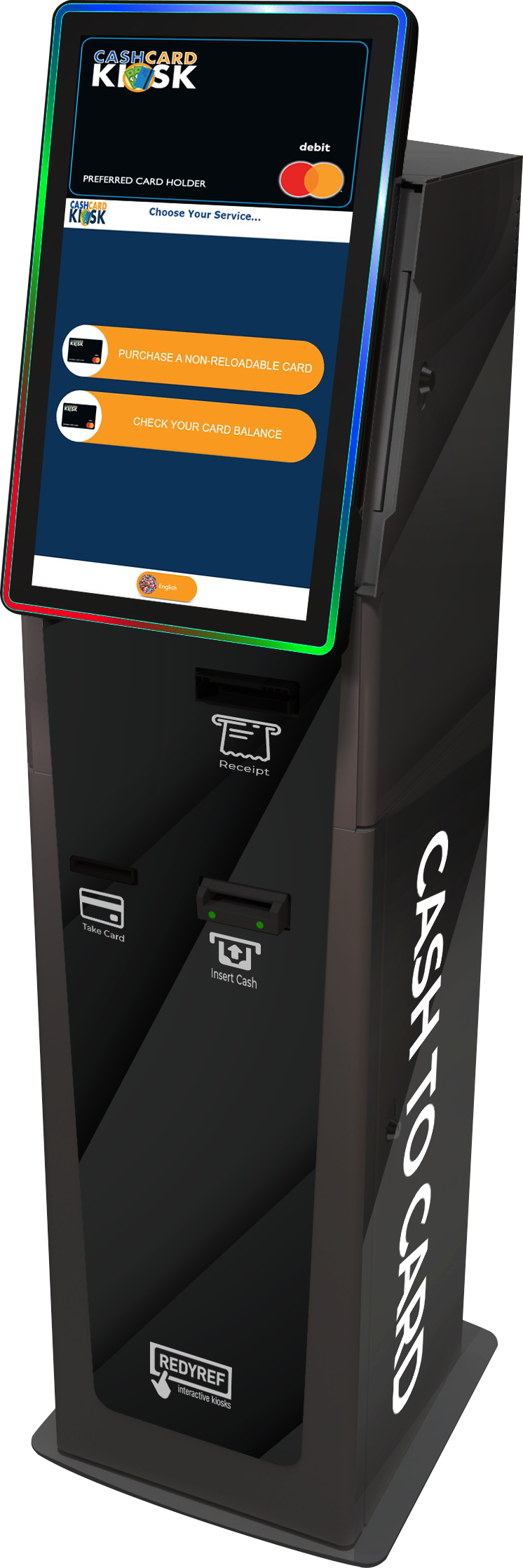 cash to card kiosk from REDYREF