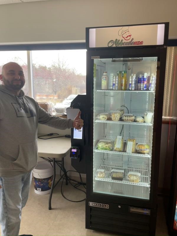 smart fresh food vending machine kiosk