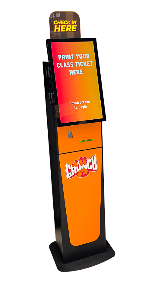 crunch fitness check in kiosk