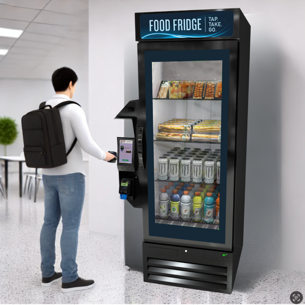 redyref smart fresh food fridge in use