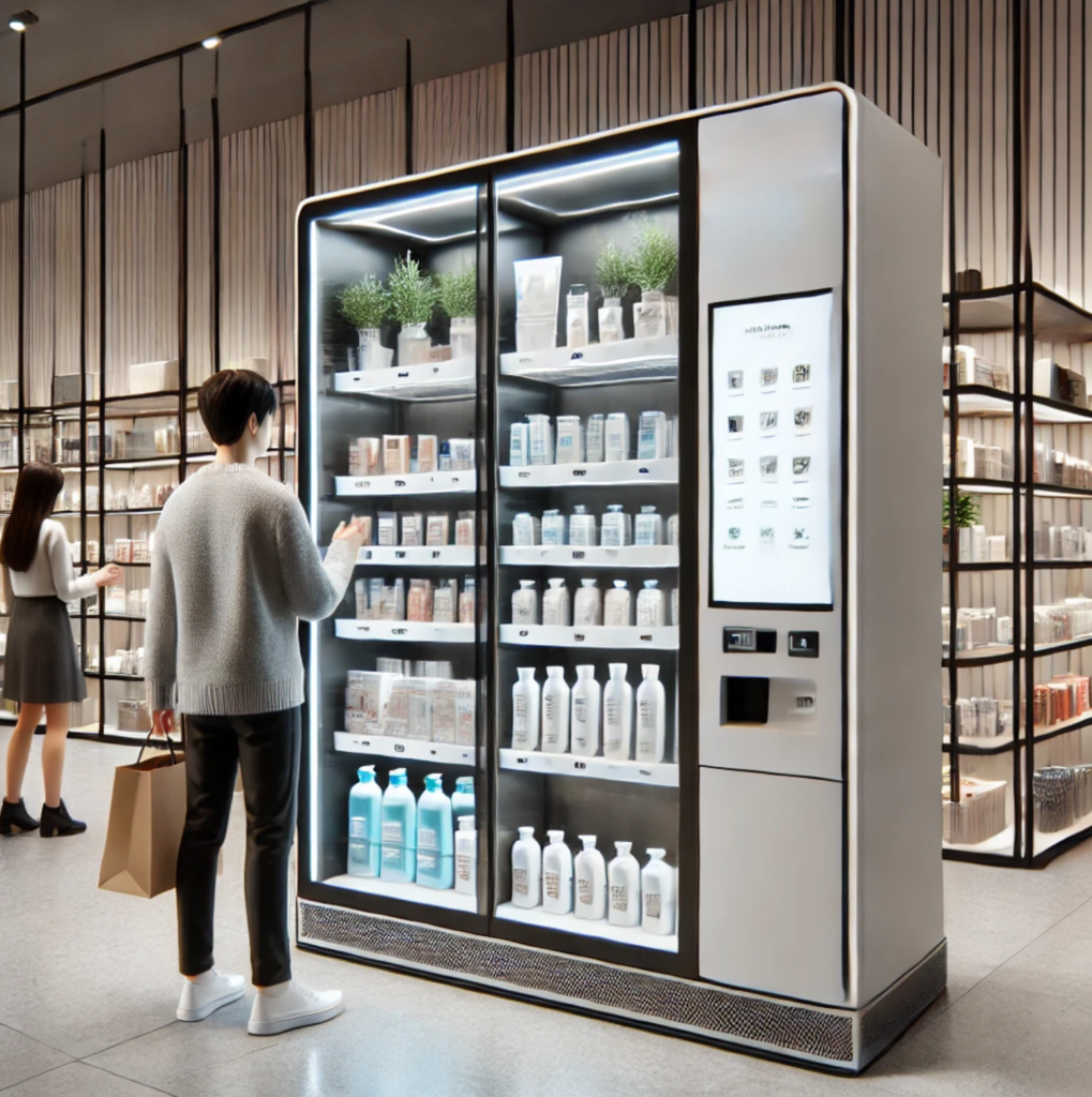 automated retail kiosk for vending personal care items